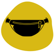 Charger l'image dans la galerie, Sac banane personnalisable unicolore Les Fantaisies de Malou