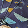 Charger l'image dans la galerie, Lot de 5 débarbouillettes lavables Baleine Les Fantaisies de Malou
