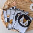 Charger l'image dans la galerie, Lot de 5 débarbouillettes lavables Lion Les Fantaisies de Malou