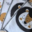 Charger l'image dans la galerie, Lot de 5 débarbouillettes lavables Lion Les Fantaisies de Malou
