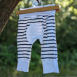 Charger l'image dans la galerie, Pantalon évolutif bébé Marinière marine (unisexe) Les Fantaisies de Malou