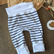 Charger l'image dans la galerie, Pantalon évolutif bébé Marinière marine (unisexe) Les Fantaisies de Malou