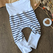 Charger l'image dans la galerie, Pantalon évolutif bébé Marinière marine (unisexe) Les Fantaisies de Malou