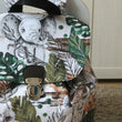 Charger l'image dans la galerie, sac à dos enfant maternelle 2 ans à 6 ans adaptés à leur taille animaux de la savane, mixte enfant garçon fille, personnalisable, fabriqué en Alsace, Les Fantaisies de Malou créatrice textile bébé