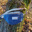 Charger l'image dans la galerie, Sac banane Velour bleu Les Fantaisies de Malou