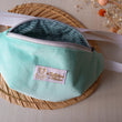 Charger l'image dans la galerie, Sac banane Velour vert d'eau Les Fantaisies de Malou