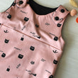 Load image into Gallery viewer, Salopette évolutif été bébé Chat, taille 3M-1an Les Fantaisies de Malou
