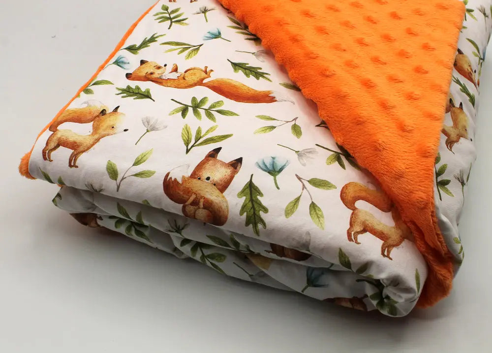 Coussin Personnalisé avec Motif Renard et Forêt, Idéal Décoration Chambre Enfant