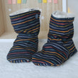 Charger l'image dans la galerie, Bottines souples Stripes (chaussons montants fourrés), bébé, enfant et adulte Les Fantaisies de Malou