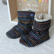 Charger l'image dans la galerie, Bottines souples Stripes (chaussons montants fourrés), bébé, enfant et adulte Les Fantaisies de Malou