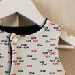 Load image into Gallery viewer, Gilet réversible Jolis Poissons 3 mois - 1 an Les Fantaisies de Malou
