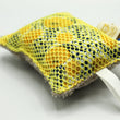Load image into Gallery viewer, Eponge lavable double-face Fleurs Jaunes Les Fantaisies de Malou