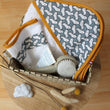 Load image into Gallery viewer, Sortie de bain bébé + gant de toilette Ahglagla Les Fantaisies de Malou
