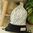 Load image into Gallery viewer, Sac pochon enfant Triangle bi matière Les Fantaisies de Malou