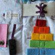 Charger l'image dans la galerie, Tableau d'occupation transportable Rainbow (busy board arc-en-ciel) Les Fantaisies de Malou