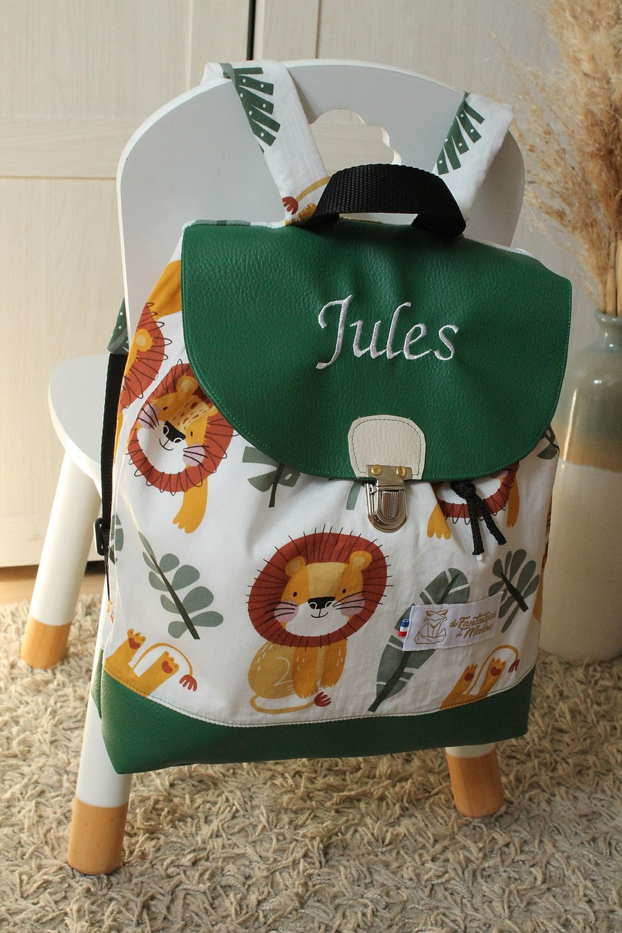 petit JULES Sac à dos cordon en tissu, à personnaliser