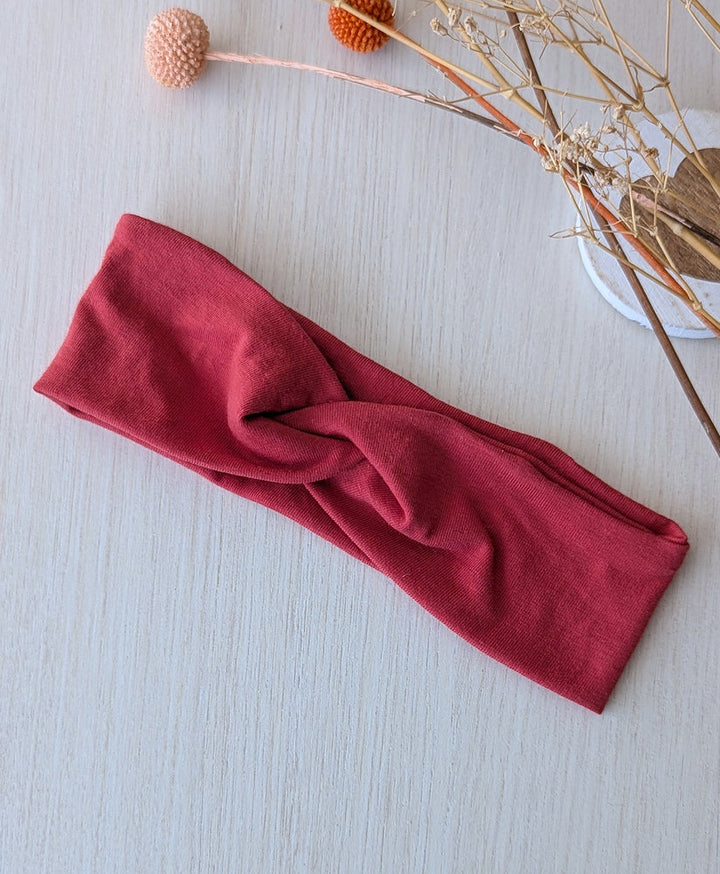 Bandeau noeud bébé Rouge Les Fantaisies de Malou