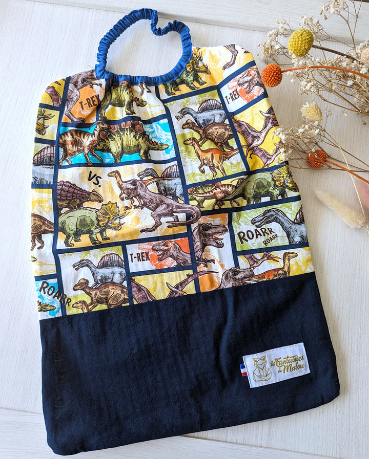 Bavoir élastique Maxi Dinosaure Les Fantaisies de Malou