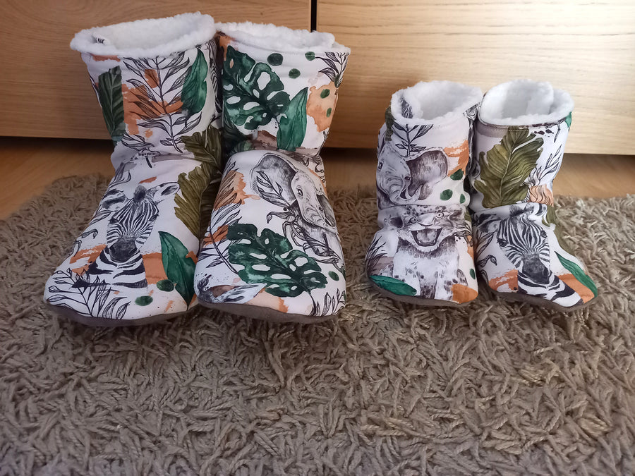 Bottines souples fourrées bébé et enfant, plusieurs modèles au choix Les Fantaisies de Malou