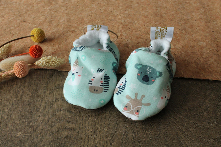 Chaussons souple bébé Savane, taille 12-18 mois Les Fantaisies de Malou