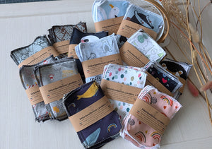 Lot de 5 débarbouillettes lavables Animaux forêt Les Fantaisies de Malou