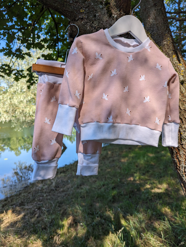 Pull évolutif bébé et enfant gaufré Colombe Les Fantaisies de Malou