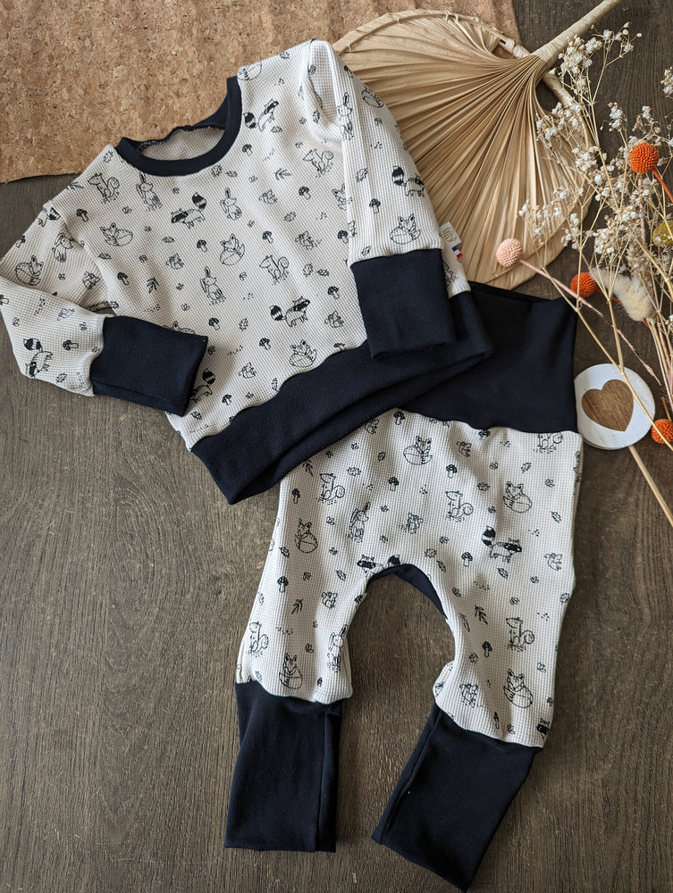 Pantalon évolutif bébé Gaufré renard (unisexe) Les Fantaisies de Malou