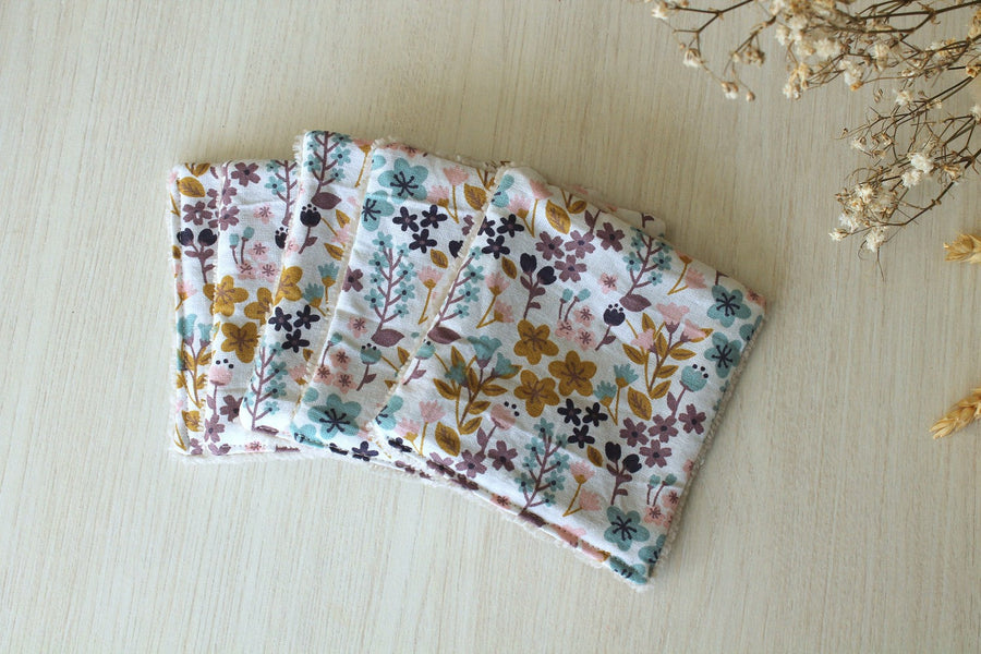 Lot de 5 lingettes lavables Oeko-tex Millie Les Fantaisies de Malou