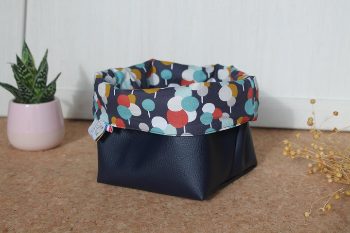 Panier Réversible Feuilles Les Fantaisies de Malou