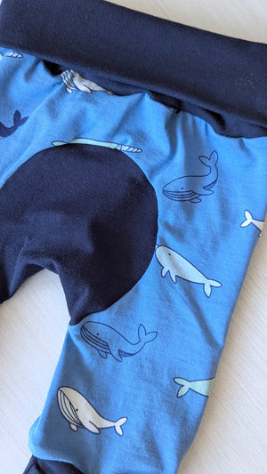 Pantalon évolutif bébé et enfant Baleine Les Fantaisies de Malou