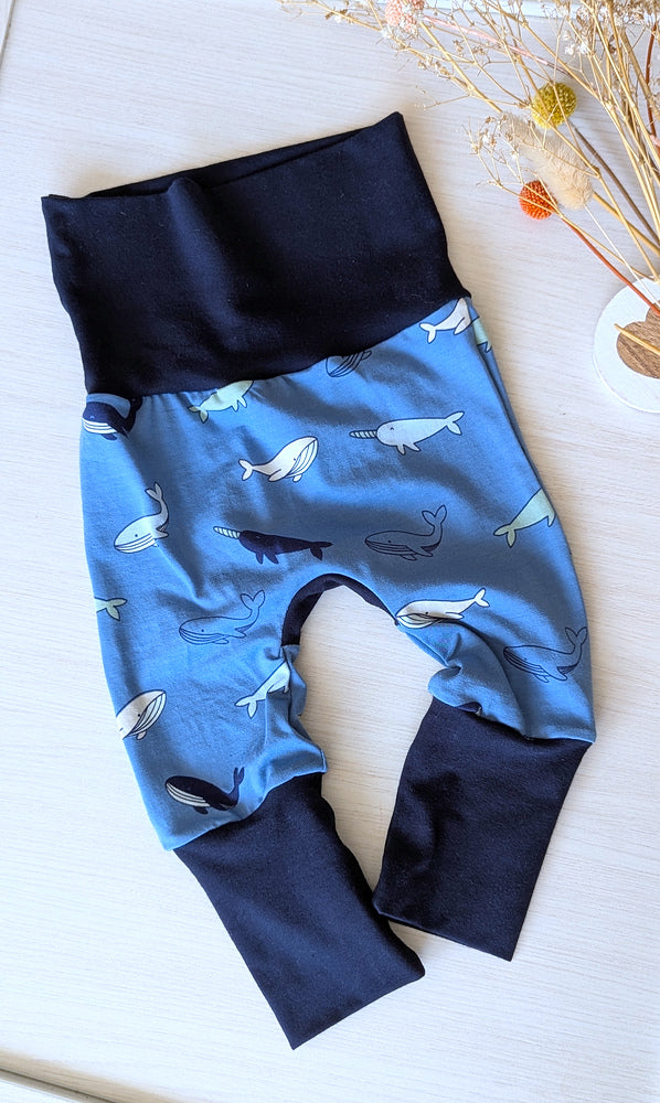 Pantalon évolutif bébé et enfant Baleine Les Fantaisies de Malou