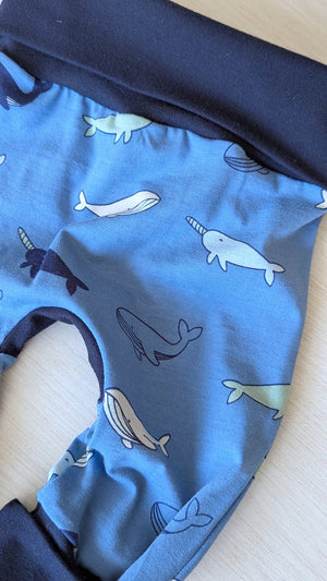 Pantalon évolutif bébé et enfant Baleine Les Fantaisies de Malou