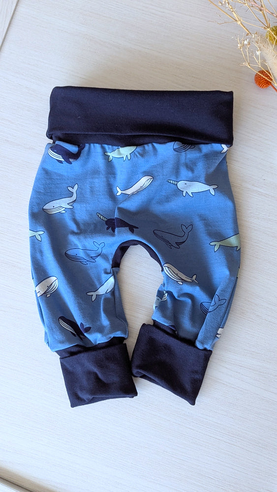 Pantalon évolutif bébé et enfant Baleine Les Fantaisies de Malou