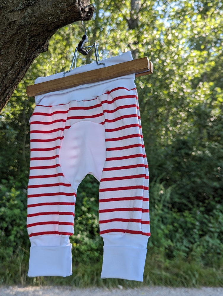 Pantalon évolutif bébé Marinière marine (unisexe) Les Fantaisies de Malou