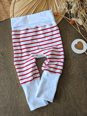 Pantalon évolutif bébé Marinière marine (unisexe) Les Fantaisies de Malou