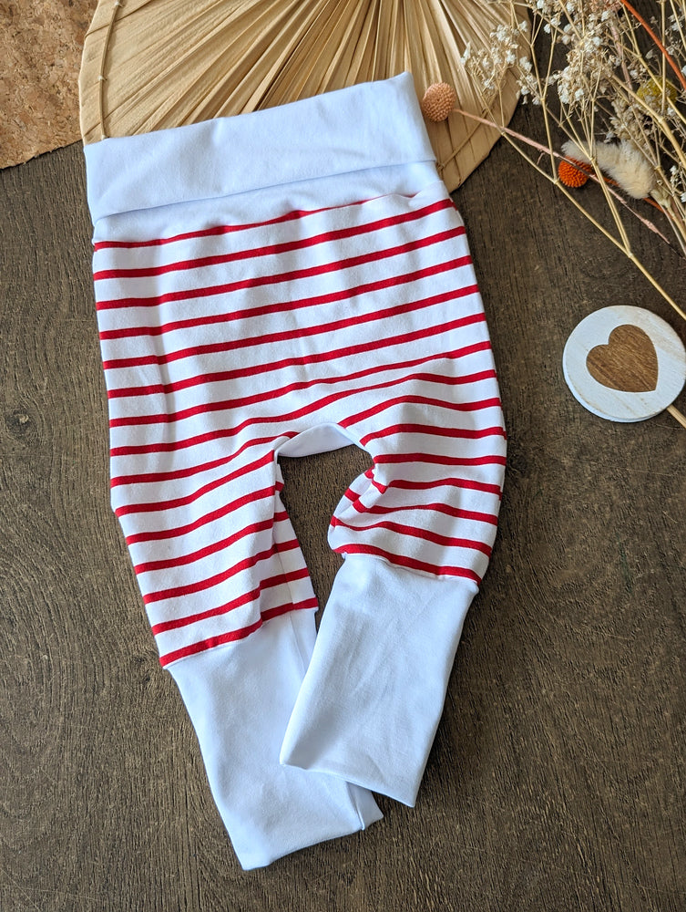 Pantalon évolutif bébé Marinière marine (unisexe) Les Fantaisies de Malou