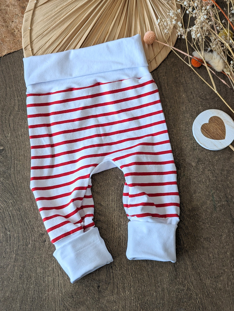 Pantalon évolutif bébé Marinière marine (unisexe) Les Fantaisies de Malou