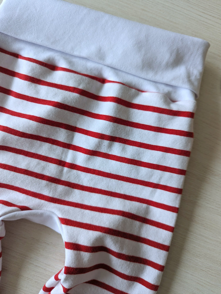 Pantalon évolutif bébé Marinière marine (unisexe) Les Fantaisies de Malou