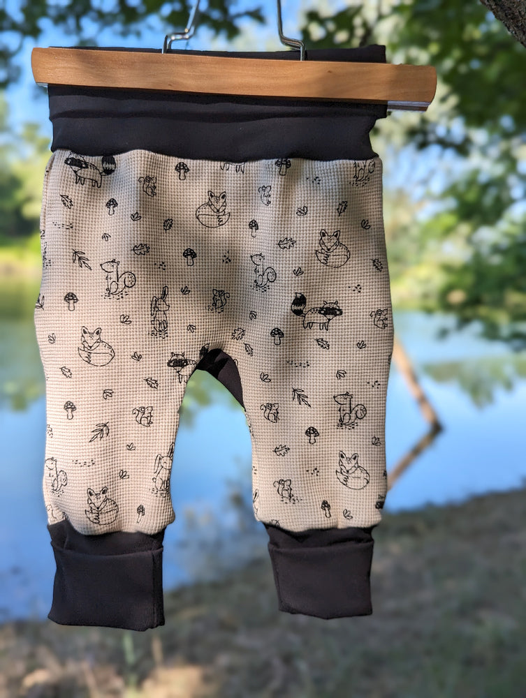 Pantalon évolutif bébé Gaufré renard (unisexe) Les Fantaisies de Malou