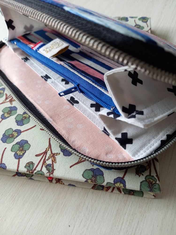Portefeuille femme zippé Electra Les Fantaisies de Malou