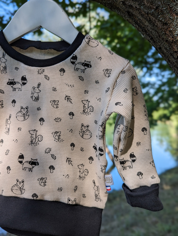 Pantalon évolutif bébé Gaufré renard (unisexe) Les Fantaisies de Malou