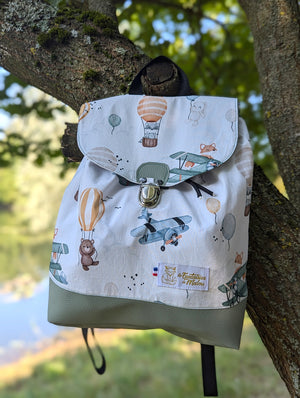 Sac à dos enfant maternelle Miaou (Copie) Les Fantaisies de Malou