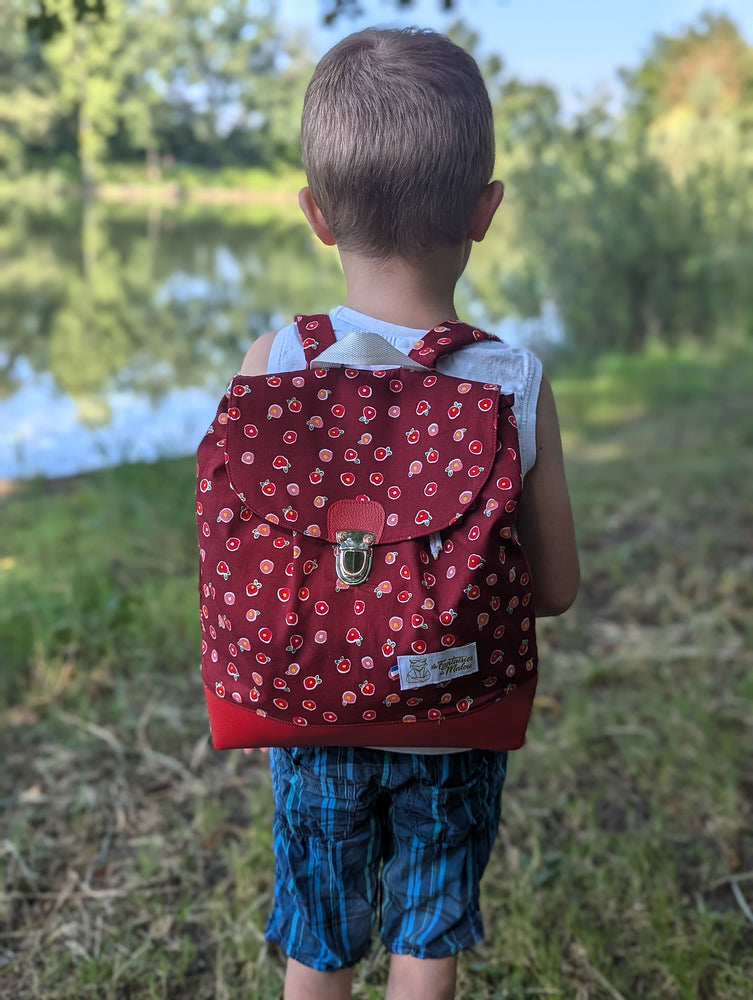 Sac à dos enfant maternelle Bordeau Les Fantaisies de Malou