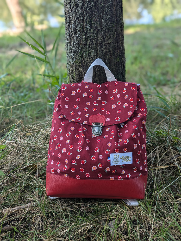Sac à dos enfant maternelle Bordeau Les Fantaisies de Malou