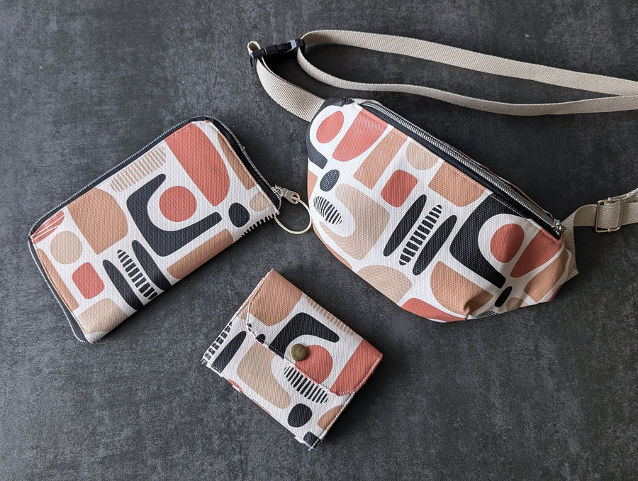Portefeuille femme zippé Vintage (simili cuir) Les Fantaisies de Malou