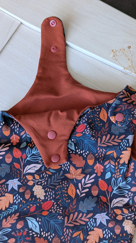 Salopette évolutif bébé et enfant Automne Les Fantaisies de Malou