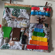 Charger l'image dans la galerie, Tableau d'occupation transportable Animaux de la savane (busy board)
