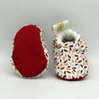 Charger l'image dans la galerie, Chaussons souples bébé Mille feuilles Rouge Les Fantaisies de Malou
