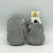Charger l'image dans la galerie, Chaussons souples bébé unisexe Velour gris, taille 6-12 mois Les Fantaisies de Malou
