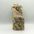 Load image into Gallery viewer, Essuie-tout lavable Oeko-Tex Fleurs jaunes 6 feuilles Les Fantaisies de Malou
